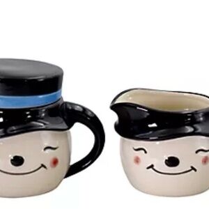 Temptations Snowman cream&sugar set NEW